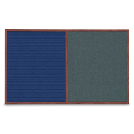 United Visual Products Enclosed Corkboard, 1 Door, 18"x24", 4" Fra, UV3400-BLACK-APRICOT UV3400-BLACK-APRICOT